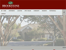 Tablet Screenshot of brookstoneapartments.com